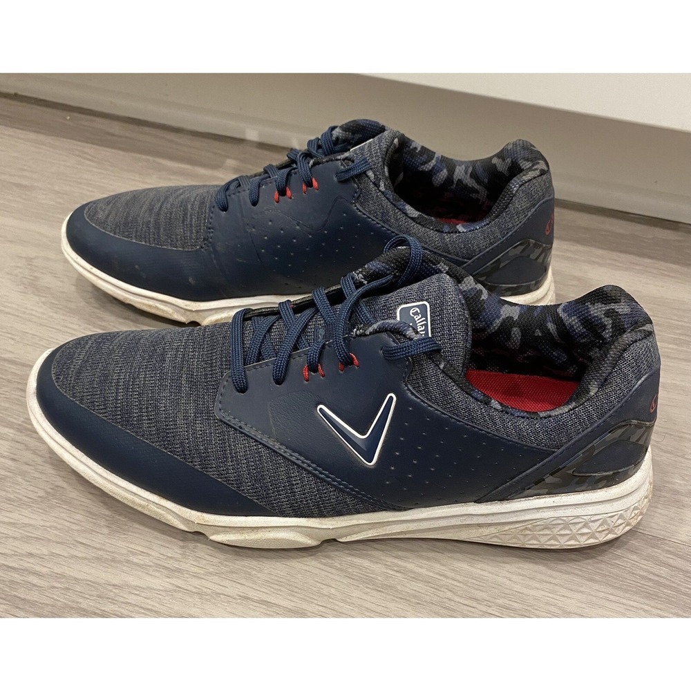 Callaway Golf Shoes Size 12 D Mens Solana SL V2 Golf Shoe Navy Blue CG401NV EUC